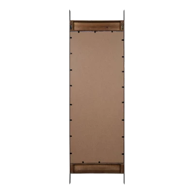 19.2" X 63" Kincaid Full Length Wall Mirror Rustic Brown - Kate & Laurel All Things Decor 3 19.2" X 63" Kincaid Full Length Wall Mirror Rustic Brown - Kate & Laurel All Things Decor - Image 3