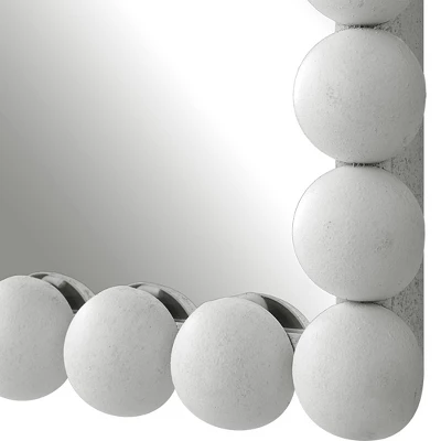 Uttermost Serna White Vanity Wall Mirror – 20.5"x30" Iron Frame Accent 5 Uttermost Serna White Vanity Wall Mirror – 20.5"x30" Iron Frame Accent - Image 5