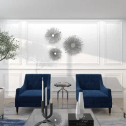 Set Of 3 Metal Sunburst Wall Decors With Mirror Accent - Olivia & May -Umbra Home Decor Shop GUEST bad115c9 af81 4586 9315 261d4cf9059a