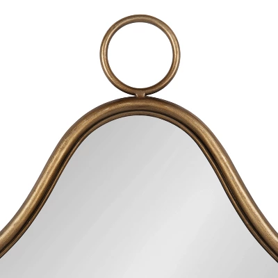 21" X 27" Sarita Decorative Framed Wall Mirror Gold - Kate & Laurel All Things Decor 2 21" X 27" Sarita Decorative Framed Wall Mirror Gold - Kate & Laurel All Things Decor - Image 2