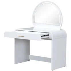 40"W Dressing Table Vanity Table Makeup Table With Touch Screen Lighted Mirror And Large Drawe - ModernLuxe -Umbra Home Decor Shop GUEST bb41d766 e4ca 462d bb13 4422478c117c 1