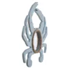 Round Weathered Crab Outline With Center Mirror Blue - StyleCraft