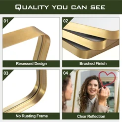 Aalysia 71" X 28" Full Length Mirror, Aluminum Alloy Frame Mirror Full Length For Leaning & Wall Mounted, Round Corners, No Stand - The Pop Home 10 Aalysia 71" X 28" Full Length Mirror, Aluminum Alloy Frame Mirror Full Length For Leaning & Wall Mounted, Round Corners, No Stand - The Pop Home -Umbra Home Decor Shop GUEST bbb9287e a5cf 4864 a4fe 08d57865dd84 1