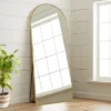 Muselady Glam Style Arch-Crowned Top Full Length Floor Mirror With Standing -The Pop Home
