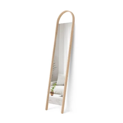 Bellwood Leaning Mirror Natural - Umbra 1 Bellwood Leaning Mirror Natural - Umbra