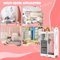 Costway Kids Dress Up Storage Hanging Armoire Dresser Costume Closet W/Mirror & Toy Bins 16 Costway Kids Dress Up Storage Hanging Armoire Dresser Costume Closet W/Mirror & Toy Bins -Umbra Home Decor Shop GUEST bd6861aa 4450 439f a944 380664c9a5f9