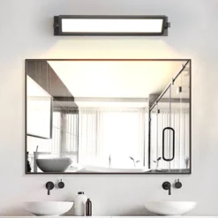 3 Color Temperature Dimmable Black Bathroom Vanity Light Bar 27inch 26W LED Modern Matte Black Bathroom Wall Lighting Fixtures Over Mirror -Umbra Home Decor Shop GUEST bdfe4981 2bad 4c6b b555 b781774d2ce8