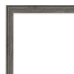 Amanti Art Regis Barnwood Narrow Petite Bevel Wood Bathroom Wall Mirror