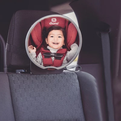 Diono Baby Car Mirror 2 Pack, Car Seat Mirror For Rear Facing Infant & See Me Too Rear View Mirror, Silver 1 Diono Baby Car Mirror 2 Pack, Car Seat Mirror For Rear Facing Infant & See Me Too Rear View Mirror, Silver