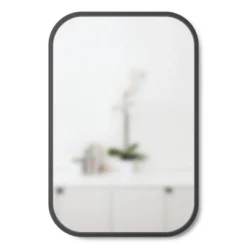 24"x 36" Hub Rectangular Wall Mirror Black - Umbra -Umbra Home Decor Shop GUEST c08484d6 2ae4 4b17 96d3 caaf338b17ea