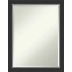 Amanti Art Corvino Black Narrow Beveled Wood Bathroom Wall Mirror -Umbra Home Decor Shop GUEST c123cbfc 289f 4669 9d51 bfe521649573