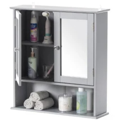 Basicwise Mirror Wall Mounted Cabinet For The Bathroom And Vanity With Adjustable Shelves -Umbra Home Decor Shop GUEST c330401f 9f5b 413a 84d6 19ca6ebbb1b2