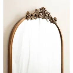 Kate & Laurel All Things Decor 24"x41" Arendahl Capsule Wall Mirror Gold -Umbra Home Decor Shop GUEST c35d746c 531a 438b 860f a801b65ed357