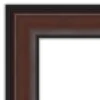 Amanti Art Harvard Walnut Petite Bevel Bathroom Wall Mirror 28.5 X 22.5 In.