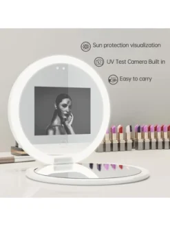 Fenchilin Travel Compact Mirror With UV Camera For Sunscreen Test, 2X Magnification Portable Lighted Mirror For Handbag Pocket, 3.5 Inch 7 Fenchilin Travel Compact Mirror With UV Camera For Sunscreen Test, 2X Magnification Portable Lighted Mirror For Handbag Pocket, 3.5 Inch -Umbra Home Decor Shop GUEST c40c74e8 3baa 495e a920 768fce57c8f3