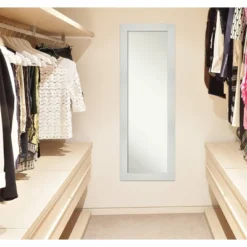 19" X 53" Non-Beveled Mosaic White Full Length On The Door Mirror - Amanti Art -Umbra Home Decor Shop GUEST c4388c2c 74aa 4a78 995d fc001641ca78