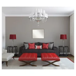 31" X 25" Bel Volto Silver Framed Wall Mirror - Amanti Art -Umbra Home Decor Shop GUEST c44246ed 49f0 4ca8 8f5f 98482e9a73e1