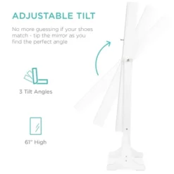 Best Choice Products 6-Tier Standing Mirror Lockable Storage Organizer Cabinet Armoire W/ LED Lights -Umbra Home Decor Shop GUEST c44fbf2c 3258 48ab b437 99ca75271f5f