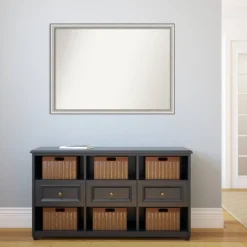 41" X 30" Non-Beveled Salon Silver Narrow Wall Mirror - Amanti Art -Umbra Home Decor Shop GUEST c46009f2 32a6 4353 800d 2923877fea5b