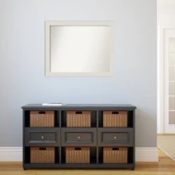 32" X 26" Non-Beveled Rustic Plank White Narrow Bathroom Wall Mirror - Amanti Art 11 32" X 26" Non-Beveled Rustic Plank White Narrow Bathroom Wall Mirror - Amanti Art -Umbra Home Decor Shop GUEST c484b3f3 0ee6 4fd9 8862 fff8ab30172e