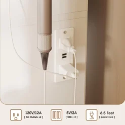 Makeup Vanity Desk With Mirror, Lights, And Charging Station, White -Umbra Home Decor Shop GUEST c55700dd 5bcd 4eb6 b561 de52bc133e7f