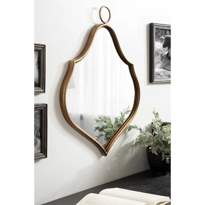 21" X 27" Sarita Decorative Framed Wall Mirror Gold - Kate & Laurel All Things Decor 4 21" X 27" Sarita Decorative Framed Wall Mirror Gold - Kate & Laurel All Things Decor - Image 4