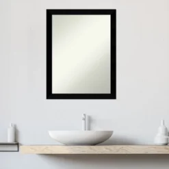 Black Museum Non-Beveled Wood Bathroom Wall Mirror -Umbra Home Decor Shop GUEST c61a18a3 b0bd 4111 9903 7c1717dfccfb