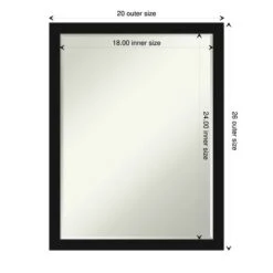 Avon Black Narrow Petite Bevel Bathroom Wall Mirror -Umbra Home Decor Shop GUEST c6331e76 9bd0 4f2b 8c95 533f6b939c78