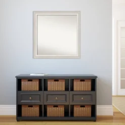 31" X 31" Non-Beveled Trio White Wash Silver Bathroom Wall Mirror - Amanti Art -Umbra Home Decor Shop GUEST c7024349 7b6b 4b7f 8e38 72f95e8d0ede