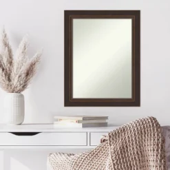 23" X 29" Non-Beveled Lara Bronze Wood Wall Mirror - Amanti Art 11 23" X 29" Non-Beveled Lara Bronze Wood Wall Mirror - Amanti Art -Umbra Home Decor Shop GUEST c7f8b8d0 7002 4809 9fb1 e8c83a35b0b9