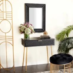 Set Of 2 Contemporary Wood Console Tables With Mirror - Olivia & May 14 Set Of 2 Contemporary Wood Console Tables With Mirror - Olivia & May -Umbra Home Decor Shop GUEST c823cb4d c5e5 4045 ae50 a2d49d3af5dd