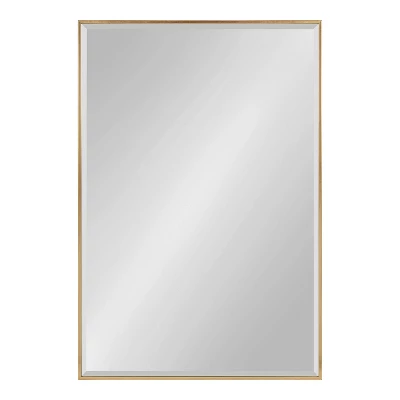24.7" X 36.7" Rhodes Rectangle Wall Mirror Gold - Kate & Laurel All Things Decor 1 24.7" X 36.7" Rhodes Rectangle Wall Mirror Gold - Kate & Laurel All Things Decor