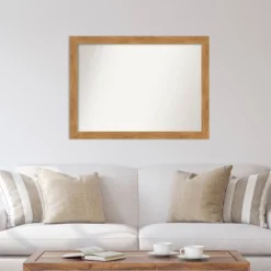 42" X 31" Non-Beveled Carlisle Blonde Wood Wall Mirror - Amanti Art 10 42" X 31" Non-Beveled Carlisle Blonde Wood Wall Mirror - Amanti Art -Umbra Home Decor Shop GUEST c89ae216 acf0 48b4 baf7 2a2b51baa684