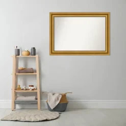 42" X 30" Non-Beveled Parlor Bathroom Wall Mirror Gold - Amanti Art -Umbra Home Decor Shop GUEST c89d6784 44a4 4d9c be3e e76408db6826
