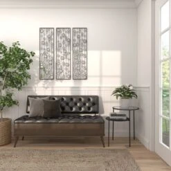 Metal Geometric Wall Decor With Round Mirror Accents Set Of 3 Black - Olivia & May -Umbra Home Decor Shop GUEST c999bc1c c9a5 41ab 84ae 5e8739add808