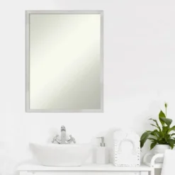 20" X 26" Non-Beveled Svelte Silver Wood Bathroom Wall Mirror - Amanti Art 13 20" X 26" Non-Beveled Svelte Silver Wood Bathroom Wall Mirror - Amanti Art -Umbra Home Decor Shop GUEST ca6a57dd fe57 42d8 9e8b 8c42a21fd52c