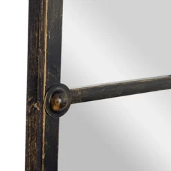 Metal Window Pane Inspired Wall Mirror With Arched Tops And Studs Black - Olivia & May -Umbra Home Decor Shop GUEST cb05f0aa 5ff1 487a bdf5 f5e8202bbb45