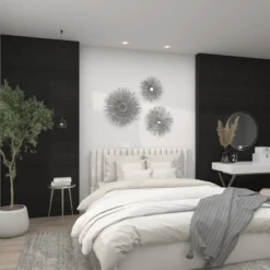 Set Of 3 Metal Sunburst Wall Decors With Mirror Accent - Olivia & May -Umbra Home Decor Shop GUEST cb126cd4 8822 4ea6 a0a8 dd0b647c35ed