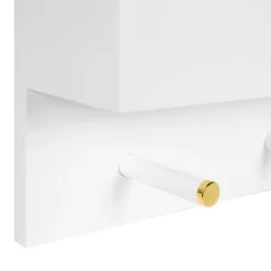 24" X 24" Adlynn Functional Wall Mirror White - Kate & Laurel All Things Decor -Umbra Home Decor Shop GUEST cba20d76 4f00 486c 9bcf 7031b763527e