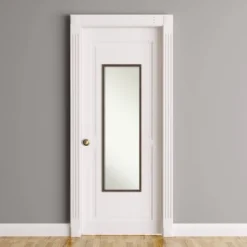 15" X 49" Hardwood Wedge Framed Full Length On The Door Mirror - Amanti Art -Umbra Home Decor Shop GUEST cc082908 5036 4aba 9641 f7334925d1a1