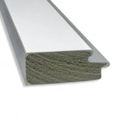 45" X 35" Eva White Silver Framed Bathroom Vanity Wall Mirror - Amanti Art