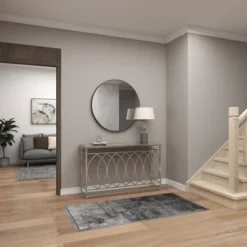 Metal And Mirror Trellis Design Front And Sides Console Table Silver - Olivia & May -Umbra Home Decor Shop GUEST cc7a2144 869d 4365 bdb6 d20495c6b0f8