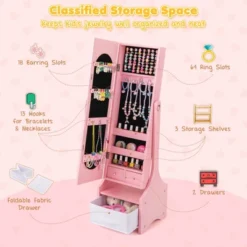 Infans Kids Jewelry Cabinet With Full-Length Mirror Drawer 2 Adjustable Tilt Angles -Umbra Home Decor Shop GUEST ccc8565d e31b 4fc8 bde1 1a652569ddd9