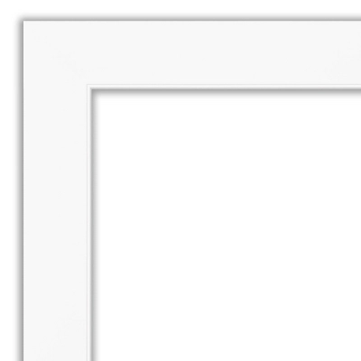 34" X 28" Non-Beveled Cabinet Bathroom Wall Mirror White - Amanti Art 2 34" X 28" Non-Beveled Cabinet Bathroom Wall Mirror White - Amanti Art - Image 2