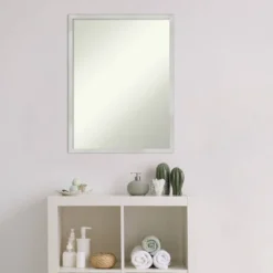 20" X 26" Non-Beveled Svelte Silver Wood Bathroom Wall Mirror - Amanti Art 12 20" X 26" Non-Beveled Svelte Silver Wood Bathroom Wall Mirror - Amanti Art -Umbra Home Decor Shop GUEST cdb4d6d5 5600 4c22 9cb7 d1f17e65b917