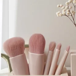 BABYYER 5-Piece Makeup Brush Set With Mirror & Travel Case Hypoallergenic Vegan Bristles For Sensitive Skin,for On-the-Go Touchups (Pink) 13 BABYYER 5-Piece Makeup Brush Set With Mirror & Travel Case Hypoallergenic Vegan Bristles For Sensitive Skin,for On-the-Go Touchups (Pink) -Umbra Home Decor Shop GUEST cdcd0887 5611 4aa6 9954 30a6d74967b6