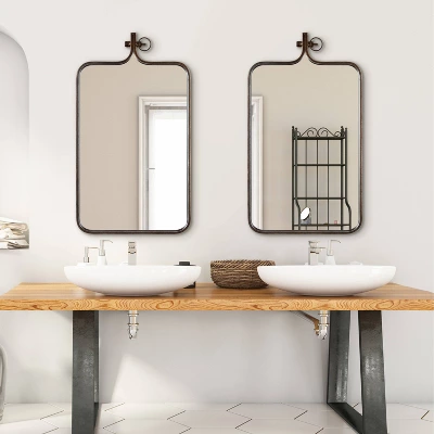 20" X 35" Yitro Rectangle Wall Mirror Bronze - Kate & Laurel All Things Decor 5 20" X 35" Yitro Rectangle Wall Mirror Bronze - Kate & Laurel All Things Decor - Image 5