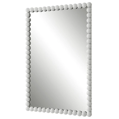 Uttermost Serna White Vanity Wall Mirror – 20.5"x30" Iron Frame Accent 4 Uttermost Serna White Vanity Wall Mirror – 20.5"x30" Iron Frame Accent - Image 4