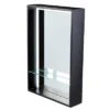 20" X 30" Bridhenn Lighted Mirror With Shelf Black - Southern Enterprises
