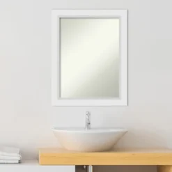 Amanti Art Blanco White Non-Beveled Wood Bathroom Wall Mirror -Umbra Home Decor Shop GUEST d0a0e06c d0fd 4fb2 b74a 4f0f876fe1b6